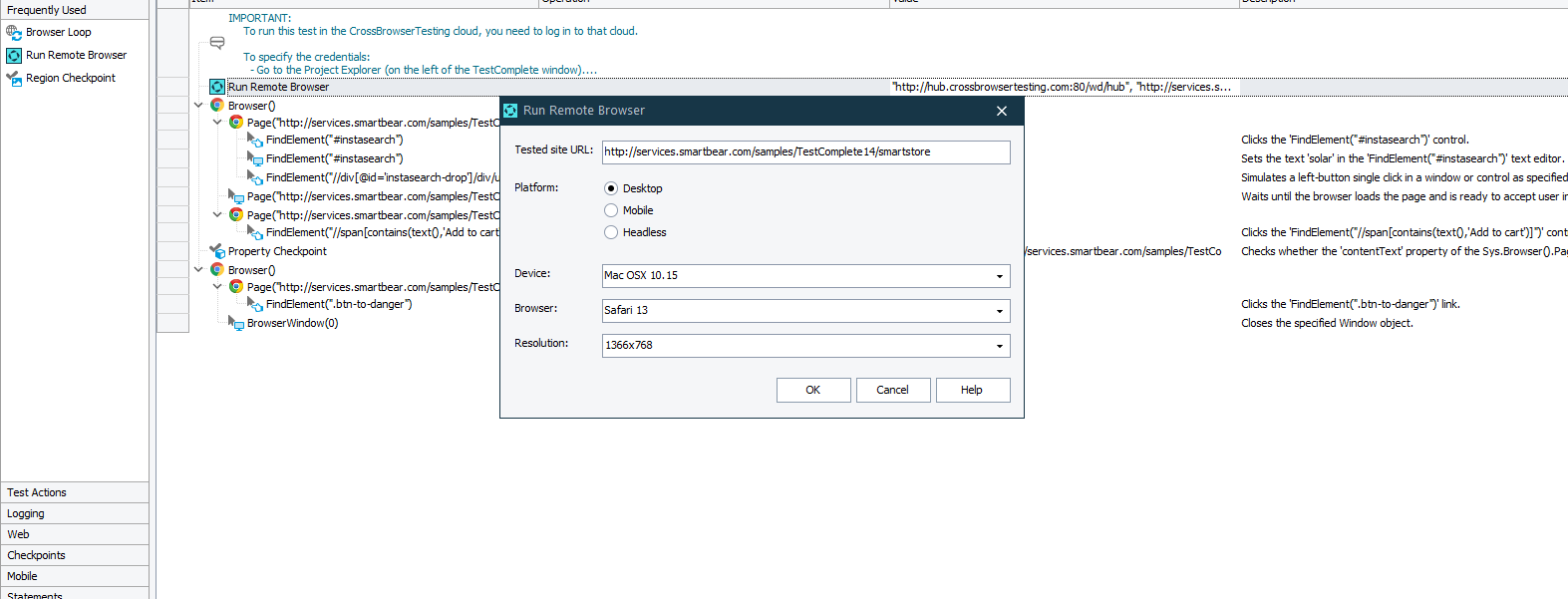 Features Automated UI Testing SmartBear