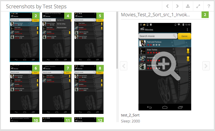 screenshots for selenium tests on real mobile devices for cross browser testing